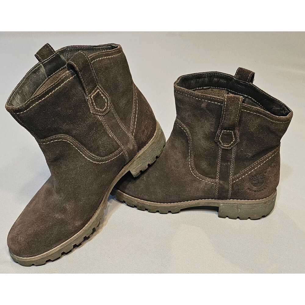 Timberland Earthkeepers Women’s 8 Boots 3267R Brown Suede Leather Rugged Outdoor - Picture 9 of 14